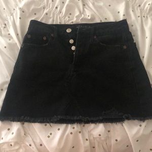 american eagle denim skirt